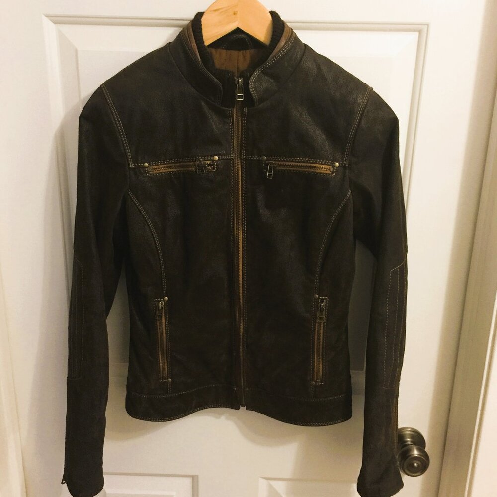DANIER XXXSMALL SUEDE MOTO JACKET